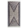 Alfombra de algodón negro y gris 100x200 cm de vidaXL, Alfombras - Ref: Foro24-340088, Precio: 27,99 €, Descuento: %