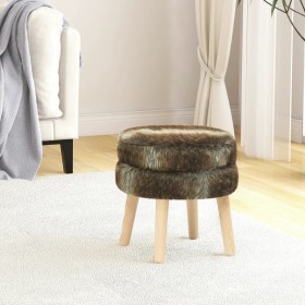 Hocker round plush mixed color by vidaXL, Folding stools and chairs - Ref: Foro24-340280, Price: 27,99 €, Discount: %