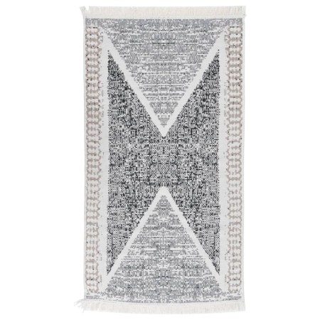 Black and grey cotton rug 120x180 cm by vidaXL, Rugs - Ref: Foro24-340090, Price: 31,80 €, Discount: %