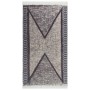 Alfombra de algodón negra y gris 120x180 cm de vidaXL, Alfombras - Ref: Foro24-340090, Precio: 31,80 €, Descuento: %