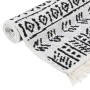 Black and white cotton rug 120x180 cm by vidaXL, Rugs - Ref: Foro24-340096, Price: 31,99 €, Discount: %