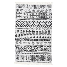 Black and white cotton rug 160x230 cm by vidaXL, Rugs - Ref: Foro24-340097, Price: 47,99 €, Discount: %