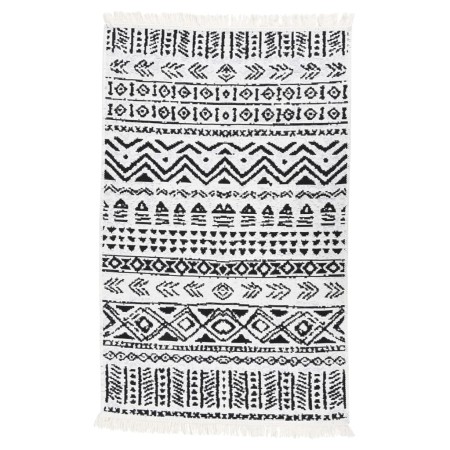 Black and white cotton rug 160x230 cm by vidaXL, Rugs - Ref: Foro24-340097, Price: 47,89 €, Discount: %