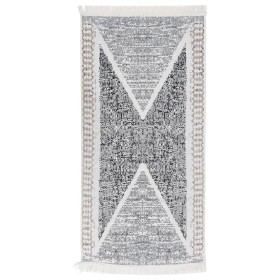 Black and gray cotton rug 80x150 cm by vidaXL, Rugs - Ref: Foro24-340086, Price: 21,56 €, Discount: %