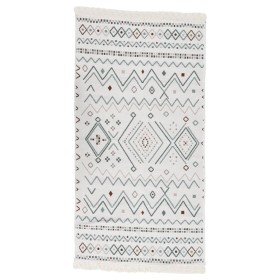 Beige and blue cotton rug 100x200 cm by vidaXL, Rugs - Ref: Foro24-340106, Price: 35,99 €, Discount: %