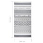 Weißer Baumwollteppich 100x200 cm von vidaXL, Teppiche - Ref: Foro24-340118, Preis: 27,85 €, Rabatt: %