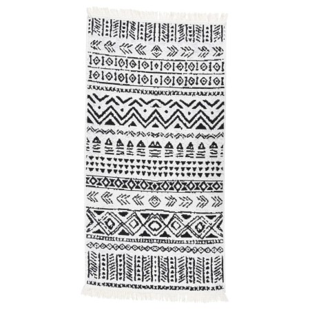 Black and white cotton rug 80x150 cm by vidaXL, Rugs - Ref: Foro24-340092, Price: 20,63 €, Discount: %