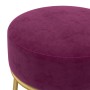 Hocker redondo morado terciopelo de vidaXL, Taburetes y sillas plegables - Ref: Foro24-340258, Precio: 42,69 €, Descuento: %