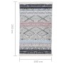 Pink and aquamarine cotton rug 160x230 cm by vidaXL, Rugs - Ref: Foro24-340103, Price: 47,87 €, Discount: %