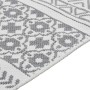 Alfombra de algodón gris y blanca 120x180 cm de vidaXL, Alfombras - Ref: Foro24-340120, Precio: 36,22 €, Descuento: %