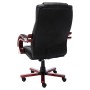 Sillón de oficina de masaje negro cuero auténtico de vidaXL, Sillas de oficina - Ref: Foro24-20581, Precio: 301,63 €, Descuen...