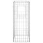 Cesta poste de gaviones de hierro 40x40x100 cm de vidaXL, Postes de cerca - Ref: Foro24-151260, Precio: 39,74 €, Descuento: %