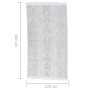 Light gray cotton rug 120x180 cm by vidaXL, Rugs - Ref: Foro24-340084, Price: 31,80 €, Discount: %