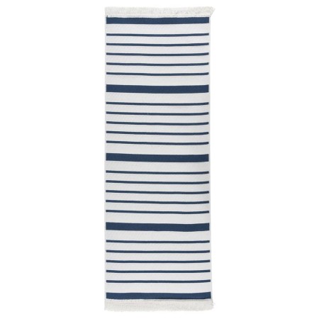 Navy blue cotton rug 100x300 cm by vidaXL, Rugs - Ref: Foro24-340125, Price: 40,99 €, Discount: %