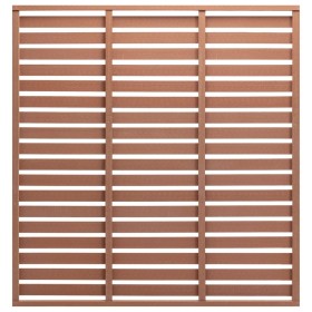 Fence panel with 1 brown WPC post 180x180 cm by vidaXL, fence panels - Ref: Foro24-318109, Price: 252,99 €, Discount: %