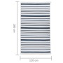 Navy blue cotton rug 120x180 cm by vidaXL, Rugs - Ref: Foro24-340126, Price: 31,70 €, Discount: %