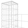 U-shaped gabion basket 6 iron posts 620x20x200 cm by vidaXL, fence panels - Ref: Foro24-151293, Price: 393,47 €, Discount: %