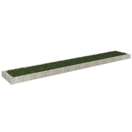 Steel gabion bed 600x100x20 cm by vidaXL, Pots and planters - Ref: Foro24-151316, Price: 76,29 €, Discount: %