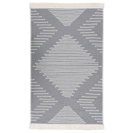 Dark gray cotton rug 120x180 cm by vidaXL, Rugs - Ref: Foro24-340132, Price: 31,99 €, Discount: %