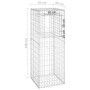 Iron gabion pole basket 50x50x140 cm by vidaXL, fence posts - Ref: Foro24-151270, Price: 63,60 €, Discount: %