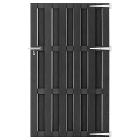 Gray WPC garden door 100x180 cm by vidaXL, garden gates - Ref: Foro24-318105, Price: 173,94 €, Discount: %