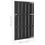 Puerta de jardín de WPC gris 100x180 cm de vidaXL, Puertas de jardín - Ref: Foro24-318105, Precio: 173,94 €, Descuento: %