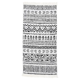 Black and white cotton rug 100x200 cm by vidaXL, Rugs - Ref: Foro24-340094, Price: 27,56 €, Discount: %