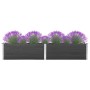 Arriate elevado de jardín WPC gris 200x50x54 cm de vidaXL, Maceteros y jardineras - Ref: Foro24-318095, Precio: 227,04 €, Des...