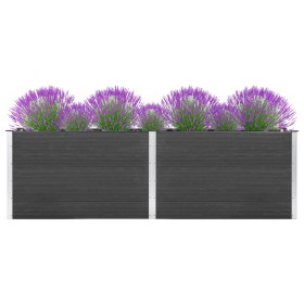 Arriate elevado de WPC gris 200x100x91 cm de vidaXL, Maceteros y jardineras - Ref: Foro24-318098, Precio: 390,99 €, Descuento: %