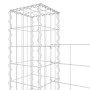 U-shaped gabion basket 7 iron posts 740x20x150 cm by vidaXL, fence panels - Ref: Foro24-151287, Price: 347,15 €, Discount: %