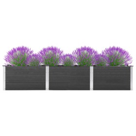 Arriate de WPC gris 300x50x54 cm de vidaXL, Maceteros y jardineras - Ref: Foro24-318099, Precio: 328,99 €, Descuento: %