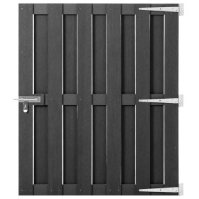 Puerta de jardín de WPC gris 100x112 cm de vidaXL, Puertas de jardín - Ref: Foro24-318103, Precio: 126,99 €, Descuento: %