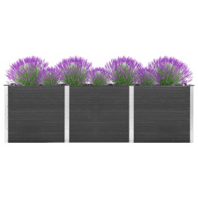 Arriate elevado de WPC gris 300x100x91 cm de vidaXL, Maceteros y jardineras - Ref: Foro24-318102, Precio: 689,99 €, Descuento: %