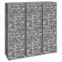 Gabion flower beds 3 units iron 30x30x100 cm by vidaXL, Pots and planters - Ref: Foro24-151249, Price: 55,99 €, Discount: %