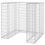 Gabionenwand für verzinkten Müllcontainer 110x100x110 cm von vidaXL, Halterungen für Abfallbehälter - Ref: Foro24-151298, Pre...