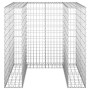 Gabion wall for galvanized garbage container 110x100x110 cm by vidaXL, Waste container supports - Ref: Foro24-151298, Price: ...