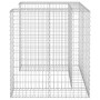 Gabion wall for galvanized garbage container 110x100x110 cm by vidaXL, Waste container supports - Ref: Foro24-151298, Price: ...