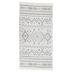 Beige and blue cotton rug 80x150 cm by vidaXL, Rugs - Ref: Foro24-340104, Price: 23,99 €, Discount: %