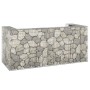 Gabion wall for galvanized garbage container 254x100x110 cm by vidaXL, Waste container supports - Ref: Foro24-151300, Price: ...