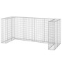 Gabion wall for galvanized garbage container 254x100x110 cm by vidaXL, Waste container supports - Ref: Foro24-151300, Price: ...