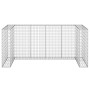 Gabion wall for galvanized garbage container 254x100x110 cm by vidaXL, Waste container supports - Ref: Foro24-151300, Price: ...