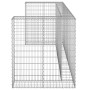 Gabion wall for galvanized garbage container 254x100x110 cm by vidaXL, Waste container supports - Ref: Foro24-151300, Price: ...