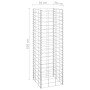 Gabion planters 4 units iron 30x30x50/100/150/200 cm by vidaXL, Pots and planters - Ref: Foro24-151252, Price: 77,66 €, Disco...