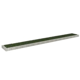 Arriate de gaviones de acero galvanizado 800x100x20 cm de vidaXL, Maceteros y jardineras - Ref: Foro24-151317, Precio: 94,99 ...