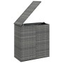 Gray PE rattan garden cushion chest 100x49x103.5 cm by vidaXL, Outdoor storage boxes - Ref: Foro24-317225, Price: 183,76 €, D...