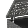 Gray PE rattan garden cushion chest 100x49x103.5 cm by vidaXL, Outdoor storage boxes - Ref: Foro24-317225, Price: 183,76 €, D...