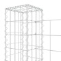 U-shaped gabion basket 6 iron posts 620x20x100 cm by vidaXL, fence panels - Ref: Foro24-151279, Price: 147,06 €, Discount: %