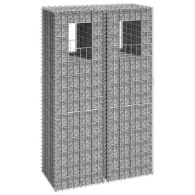 Gabion post baskets 2 units iron 40x40x140 cm by vidaXL, fence posts - Ref: Foro24-151263, Price: 51,88 €, Discount: %