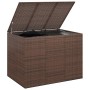 Chest for garden cushions brown PE rattan 145x100x103 cm by vidaXL, Outdoor storage boxes - Ref: Foro24-317230, Price: 222,39...