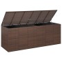 PE brown rattan garden cushion box 291x100.5x104 cm by vidaXL, Outdoor storage boxes - Ref: Foro24-317236, Price: 583,06 €, D...